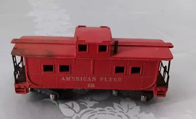 Vintage American Flyer S Gauge #638 Red Caboose Train Car Made In USA • $12