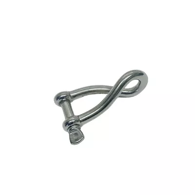 Stainless Steel Marine Lifting Twisted Shackle Clevis W/ Screw Pin 3/8  PACK 1 • $14.77