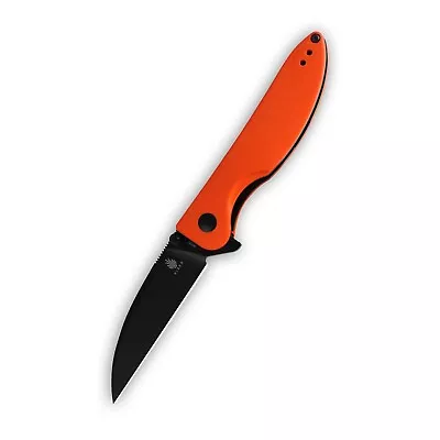 Kizer Swayback Flipper Knife 2.99  M390 Blade Orange G10 Handle V3566KFC • $44.50