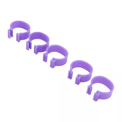 Purple 18mm 100 PCS Chicken Foot Duck Hen Goose Legs Rings Clip Poultry • £6.85