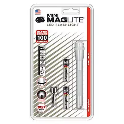 Mag Instrument Mini Maglite 2aaa Led - Silver - SP32106 • $26.40