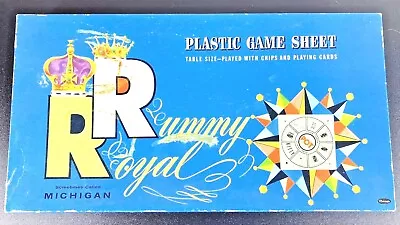 1937 Whitman Rummy Royal Game 4713 Vinyl Sheet In Box Michigan Rummy Vintage • $15.97