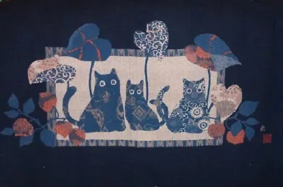  Orchestra Cats Japanese Cotton Fabric Panel 110cm X 50cm • $7.60
