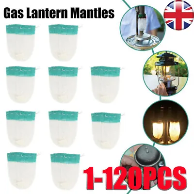1-120PCS Lamp Mantles Single Head Coleman Lantern Gas Lantern Mantles UK • £32.39