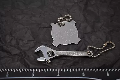 Vintage Craftsman Tools 30896 Miniature Mini Adjustable Keychain + 94160 Wrench • $29.97