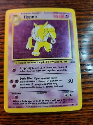 $10.99 • Buy Hypno 8/62 Fossil Set Holo Rare Vintage WotC Pokemon Card MP