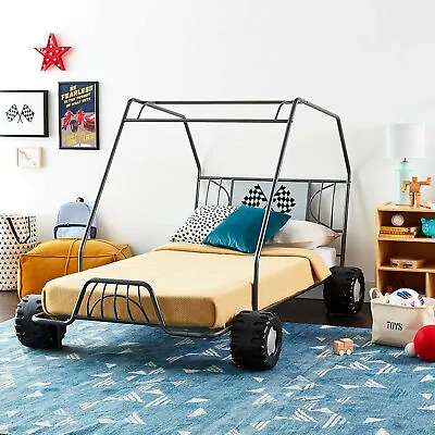 ACME Go-Kart Twin Size Bed Race Car Bed Frame Toddler Kids Bedroom Furniture US • $339.99