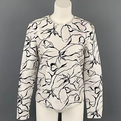 MANISH ARORA Size S White & Black Silk Dress Top • $258