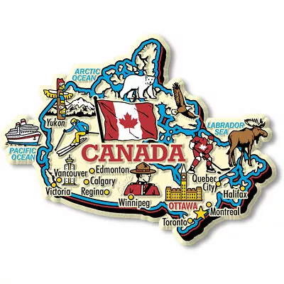 Canada Jumbo Country Magnet By Classic Magnets • $8.99