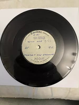 Martha And The Vandellas Wild One Acetate Demo  29 Jan 1965  Motown 7” Very Rare • £129