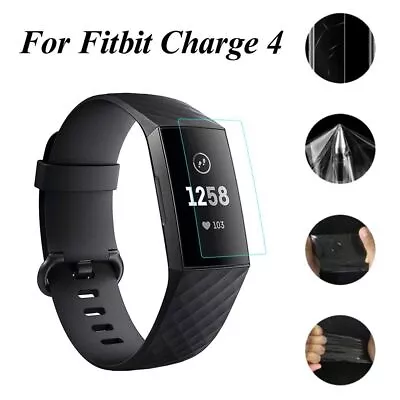 Screen Protector Full Cover TPU Protective Film For Fitbit Charge 4 Smart Band • $6.44