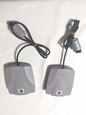 Set Of 2 Nintendo 64 N64 VRS Microphone Adapter NUS-020 Japan  OEM NO MICROPHONE • $15