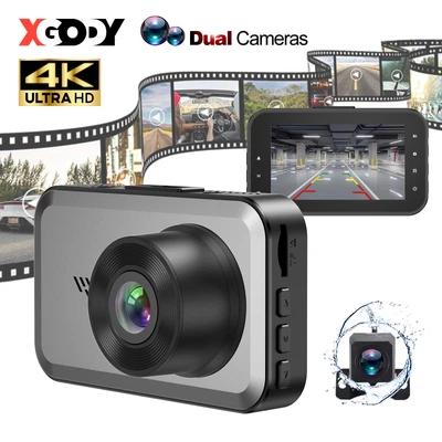 $76.99 • Buy Dash Cam 4K Front And Rear Car DVR Video Recorder Reversing Camera  Night Vision