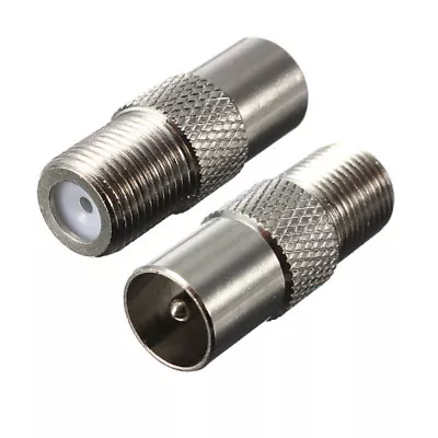 $2.95 • Buy F Type Female Plug To PAL Male Socket Coaxial TV Antenna Cable Connector Adapter