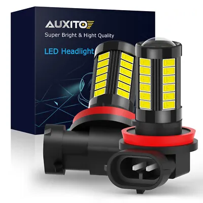 AUXITO LED Fog Driving Light H11 H16 H8 6000K Super Bright Bulbs 5630SMD 2000LM • $12.99