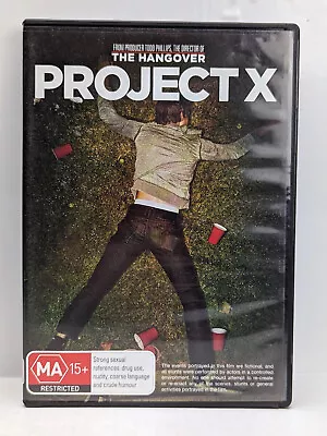 Project X DVD Region 4 PAL Pre-Owned Comedy Drama Thomas Mann Oliver Cooper • $2.99