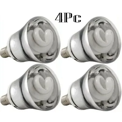 £4.75 • Buy 4x 7W Low Energy Saving CFL R50 Crompton Reflector Warm White Bulb 2700k E14 SES