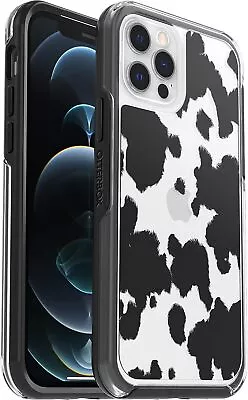 OtterBox Symmetry Case For IPhone 12 & 12 PRO Easy Open Box - Cow Print • $22.95