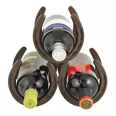 Foster & Rye Horseshoe Countertop Metal Wine Rack Cast Iron Wine Bottle Hold... • $46.57