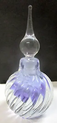 Vandermark Art Nouveau Design Glass Perfume Bottle Signed • $39.99
