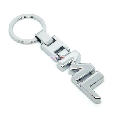 Fit Mercedes-Benz ML ML250 ML350 Chrome Keychain Keyring Key Chain Chain Ring • $8.98