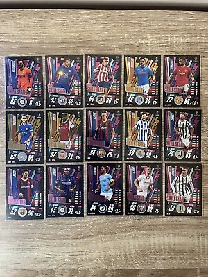 2020/21 Topps Match Attax Extra Super Skill Stars PF Complete Set Messi Ronaldo • £13.95