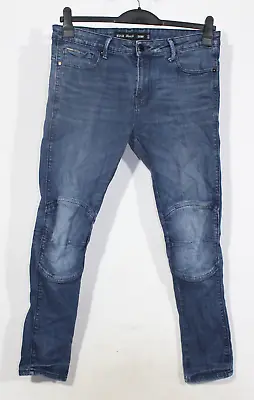 Denim & Co Skinny Biker Jeans W34  L30  Blue Slim Fit Mens • £12.99