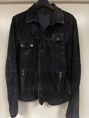 ROGUE Oiled Suede Leather Jacket Sz Medium Wire Trim • $15