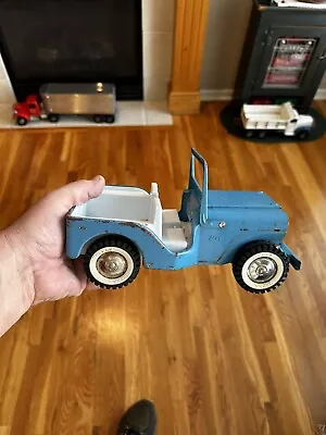 Vintage 1960S Press Steel Blue Tonka Jeep Made In Canada￼ • $40