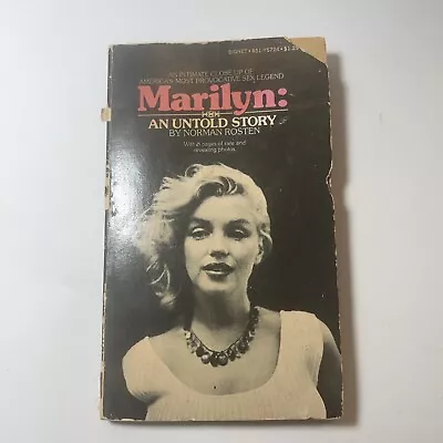 Vintage Book/MARILYN The Untold Story  Nornan Rosteb 1973  Paperback • $7