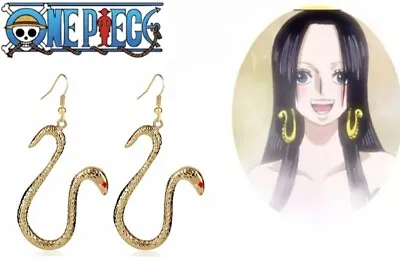 One Piece Style Snake Boa Hancock Earrings Anime  • $9.75