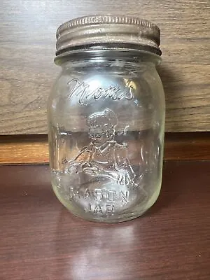 Vintage Mom's Mason Jar 12 Oz Home Products Columbus Ohio Made In USA • $7.89