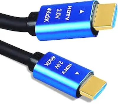 PREMIUM ULTRAHD HDMI CABLE HIGH SPEED 4K 2160p 3D LEAD 1.5m/3m/5 M /10m/15m/20m • £4.99