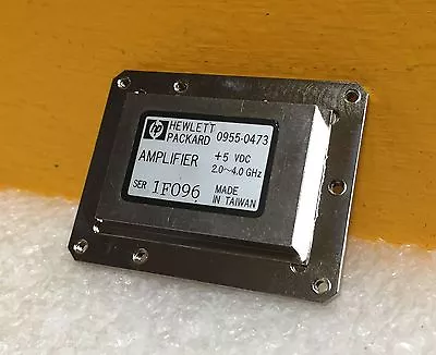 HP / Agilent 0955-0473 2.0 To 4.0 GHz +5 VDC SMA GaAs FET Amplifier. Tested! • $35