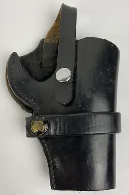 Vintage Hunter Holster Black Leather Right Handed Gun Pistol Holster - LOOK • $25.99