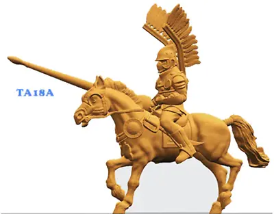 Torn Armor Winged Hussar - Mounted Knight With Horse • $6
