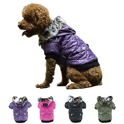 £8.99 • Buy Winter Dog Coats, Dog Puppy Warm Jacket Windproof Small Dog Vest Clothes Outfit