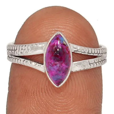 Composite Kingman Purple Mohave Turquoise 925 Silver Ring YS8 S.7 CR27020 • $14.99