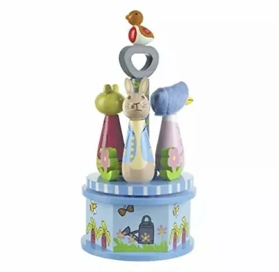 £25 • Buy Beatrix Potter Peter Rabbit Wooden Turning Toy Musical Carousel Collectable