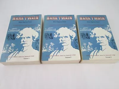 Antique-Mark Twain A Biography By Albert Paine  3 Volume Set 1980 • $21.95