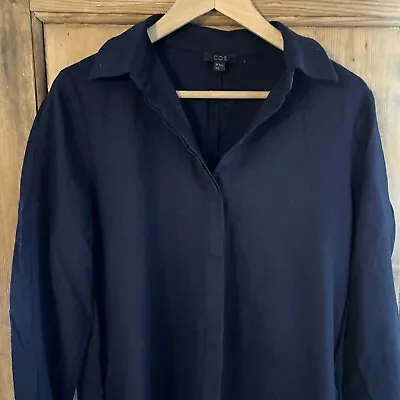 Cos Navy Shirt Dress Size 40 • £9.99