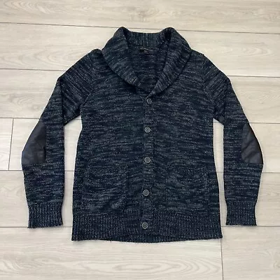 John Varvatos Cashmere Wool Blend Button Down Mens Collar Cardigan Sweater Sz M • $59.99