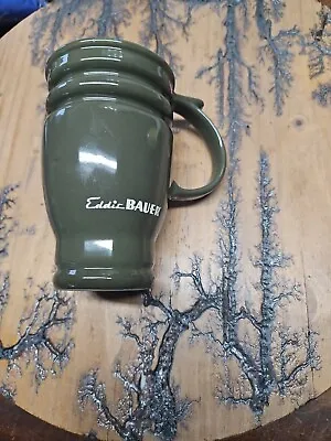 EDDIE BAUER Outdoor Outfitters Green Ceramic Coffee Mug Cup Travel Cup  • $9.99