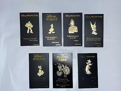 Disney Movie Club Anniversary Gold Tone Lapel Pins - You Select • $9.95