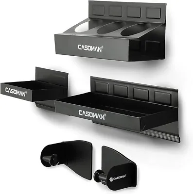 4x Magnetic Toolbox Shelf Tray Paper Towel Holder Organiser Storage Hand Black. • £56.95