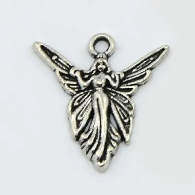 Tibetan Silver Charms Angel Fairy Religious 20mm X 19mm 10pcs C180 • £2.50