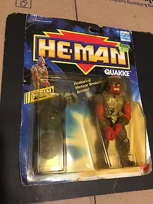 He-Man Quakke Figure SEALED 1990 Vintage Mattel Toy Quake Heman Motu • $130