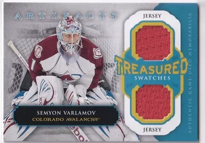 13/14 Ud Artifacts Semyon Varlamov Treasured Dual Game Jersey • $0.73