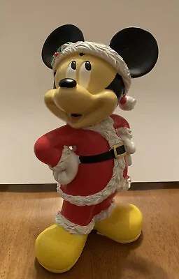 DISNEY Mickey Mouse Statue Christmas Resin Figurine Figure Decor 9.5 In • $57.99