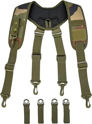 Tactical Suspenders For Duty Belt Harness Police Suspenders Tool Belt Suspenders • $21.68
